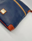 Dooney And Bourke Navy Pebbled Leather adjustable Crossbody