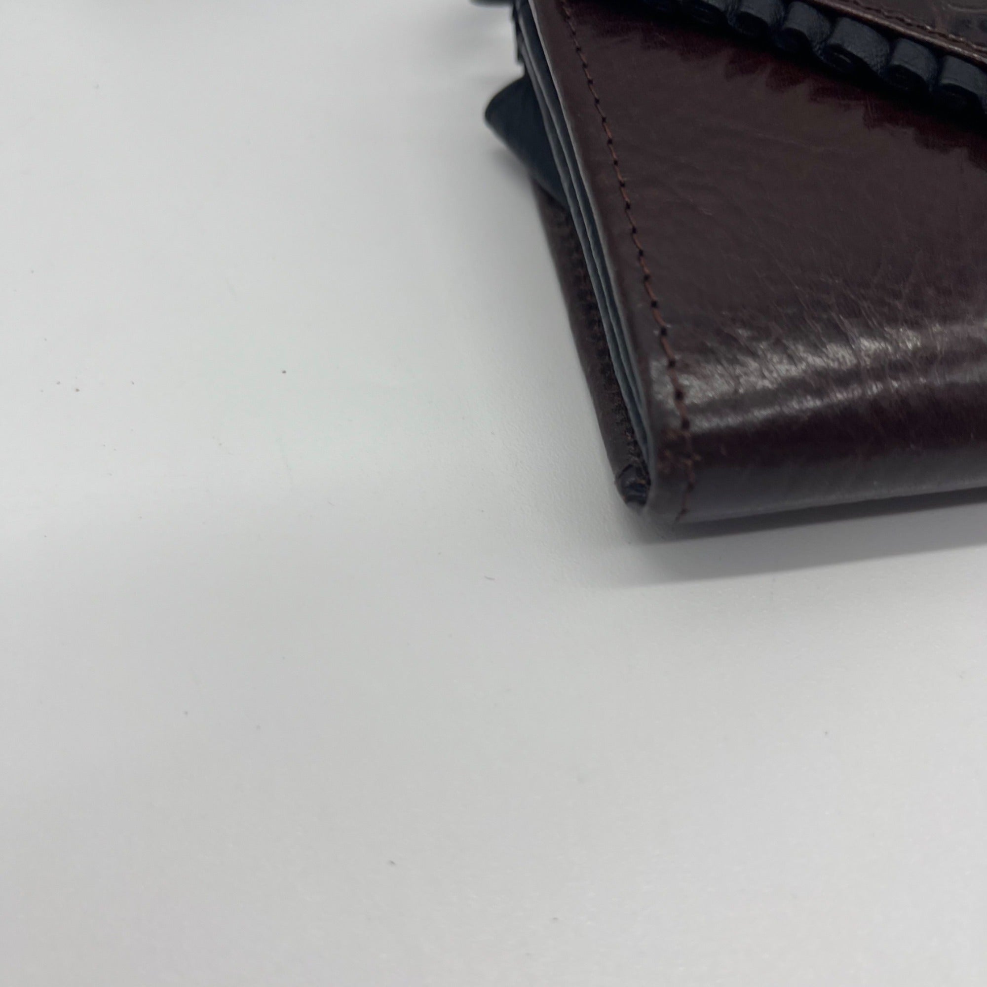 Brighton Brown Croc-Embossed Wallet Crossbody
