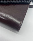 Brighton Brown Croc-Embossed Wallet Crossbody
