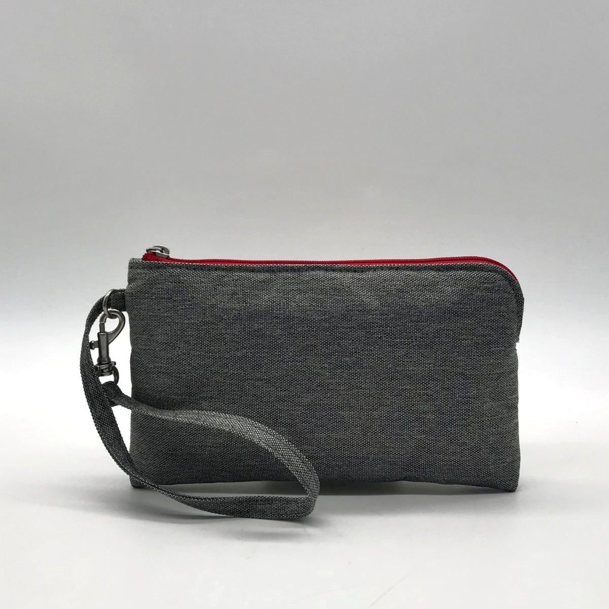 Baggallini Grey Fabric RFID Blocking Wristlet