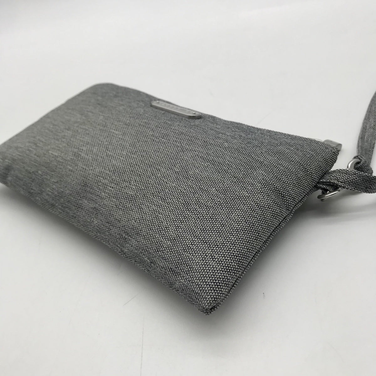 Baggallini Grey Fabric RFID Blocking Wristlet