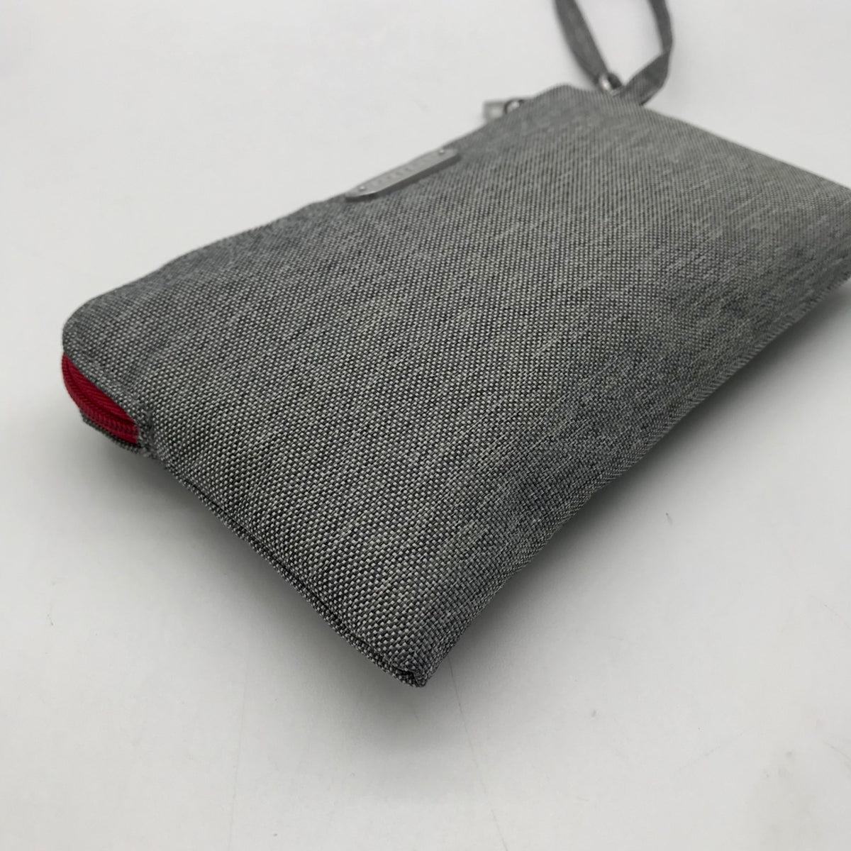Baggallini Grey Fabric RFID Blocking Wristlet