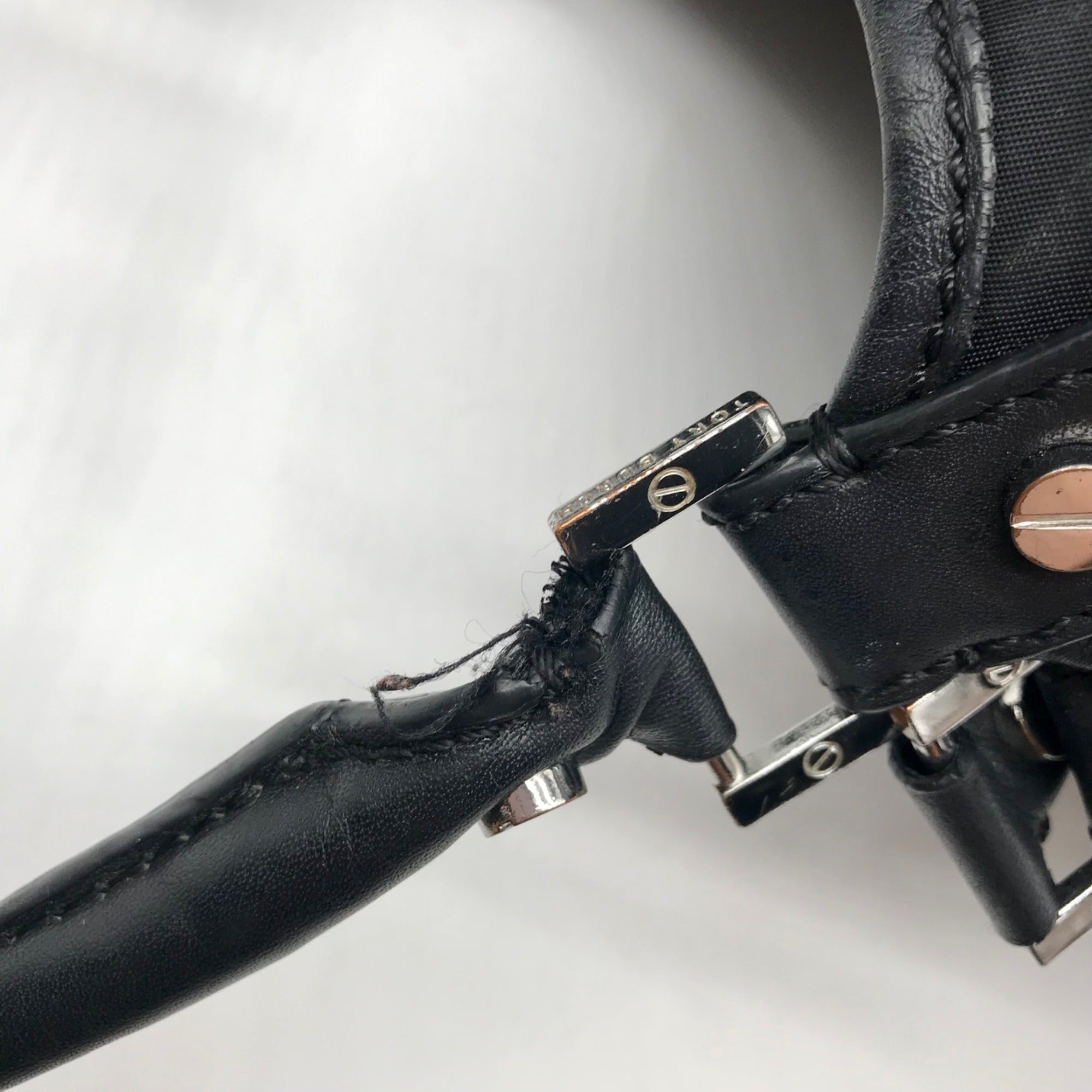 Tory Burch Black Nylon Ella Tote Bag