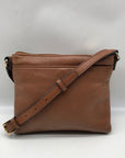 Michael Kors Brown Leather Fulton Crossbody Bag