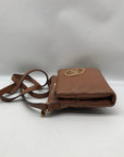 Michael Kors Brown Leather Fulton Crossbody Bag