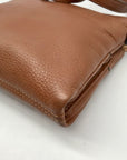 Michael Kors Brown Leather Fulton Crossbody Bag