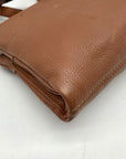 Michael Kors Brown Leather Fulton Crossbody Bag