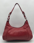Longaberger Red Leather Rachel Shoulder Bag