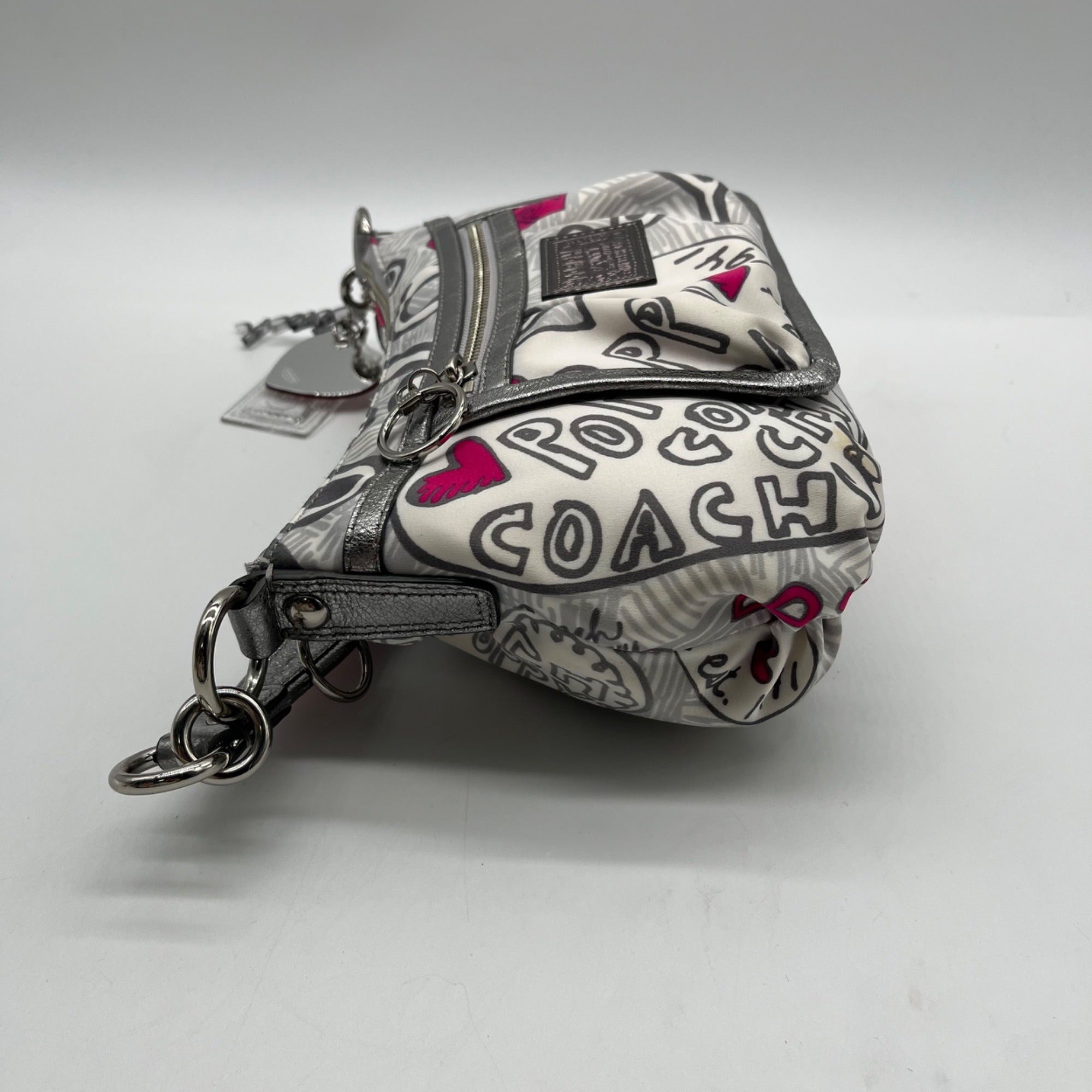 Coach Poppy Graffiti Fabric Groovy Shoulder Bag-14549