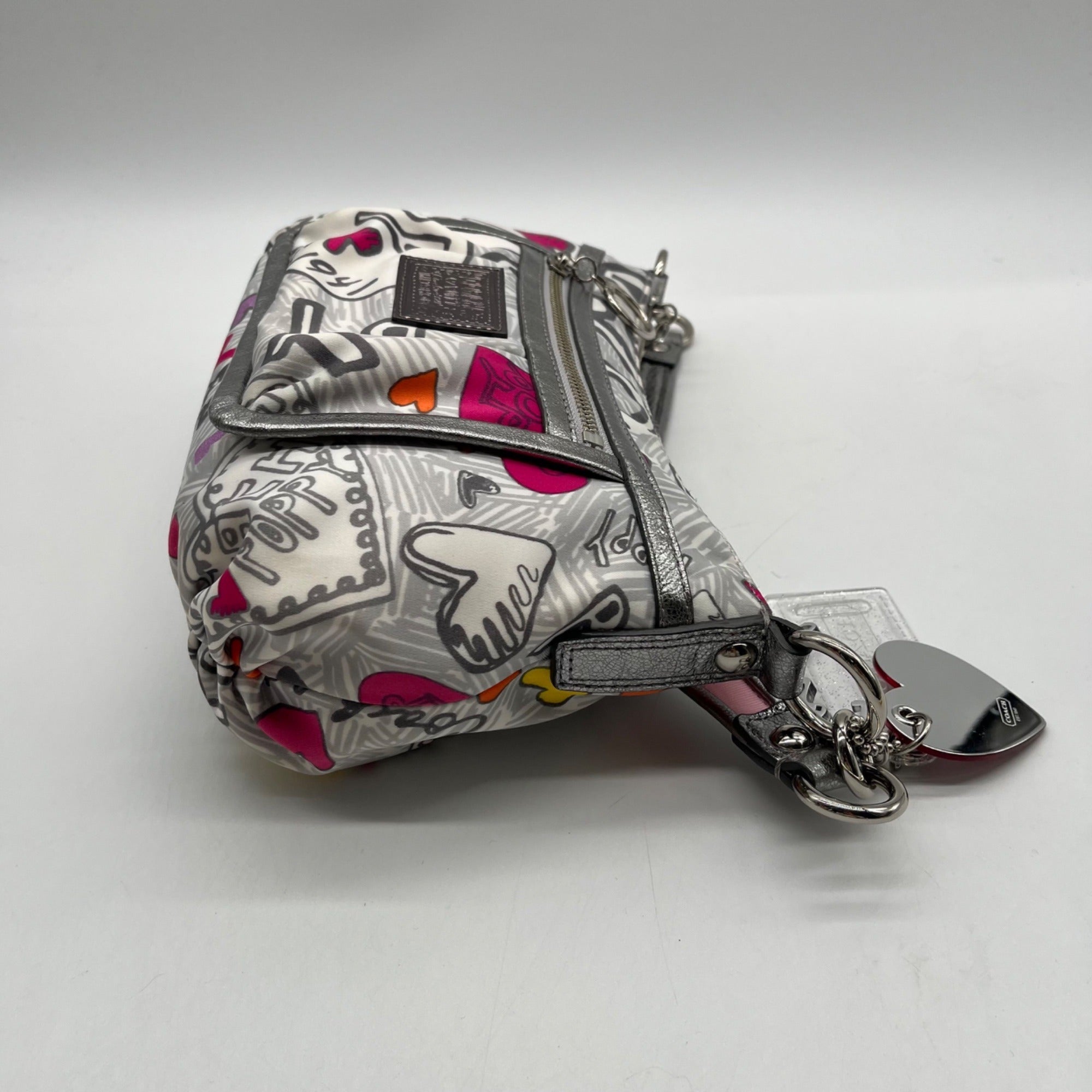 Coach Poppy Graffiti Fabric Groovy Shoulder Bag-14549