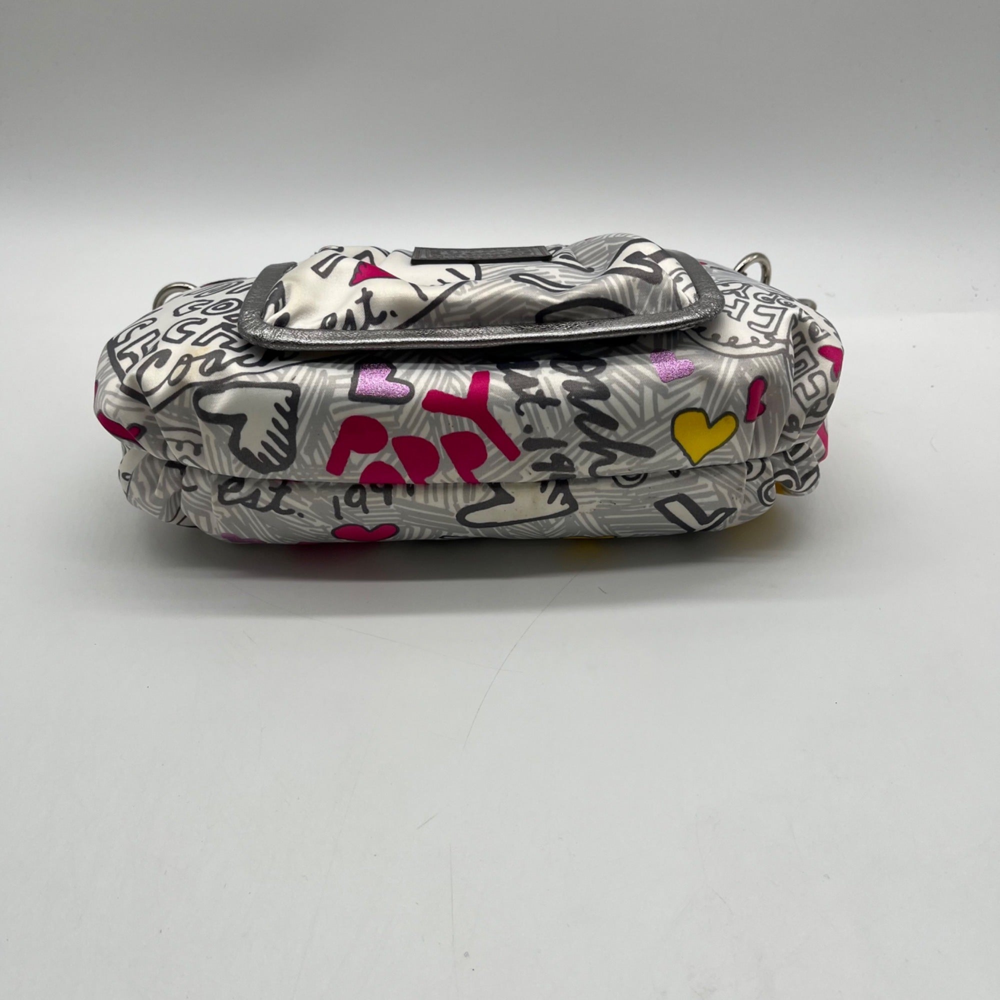 Coach Poppy Graffiti Fabric Groovy Shoulder Bag-14549