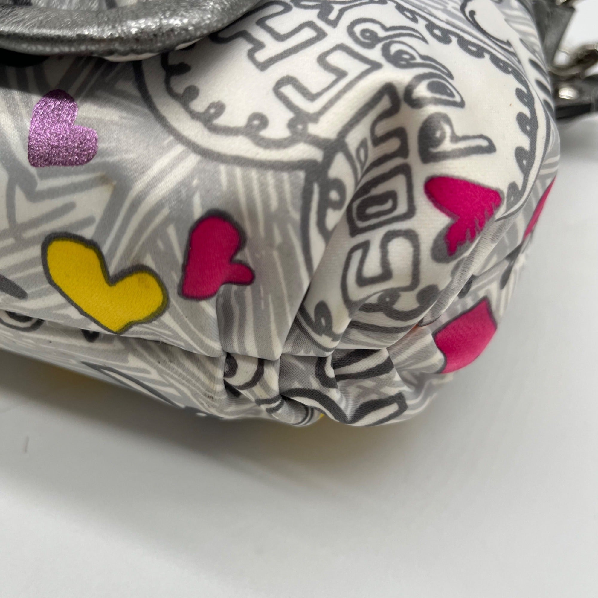 Coach Poppy Graffiti Fabric Groovy Shoulder Bag-14549