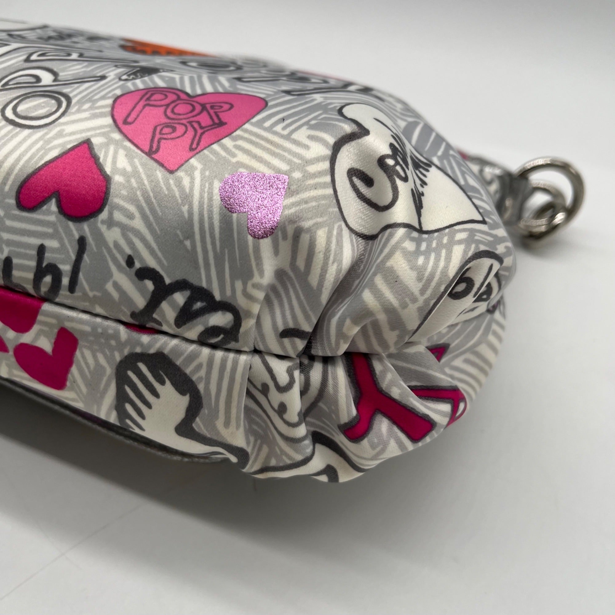 Coach Poppy Graffiti Fabric Groovy Shoulder Bag-14549