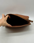 Dooney & Bourke Vintage Peanut Butter Pebbled Leather Crossbody Set