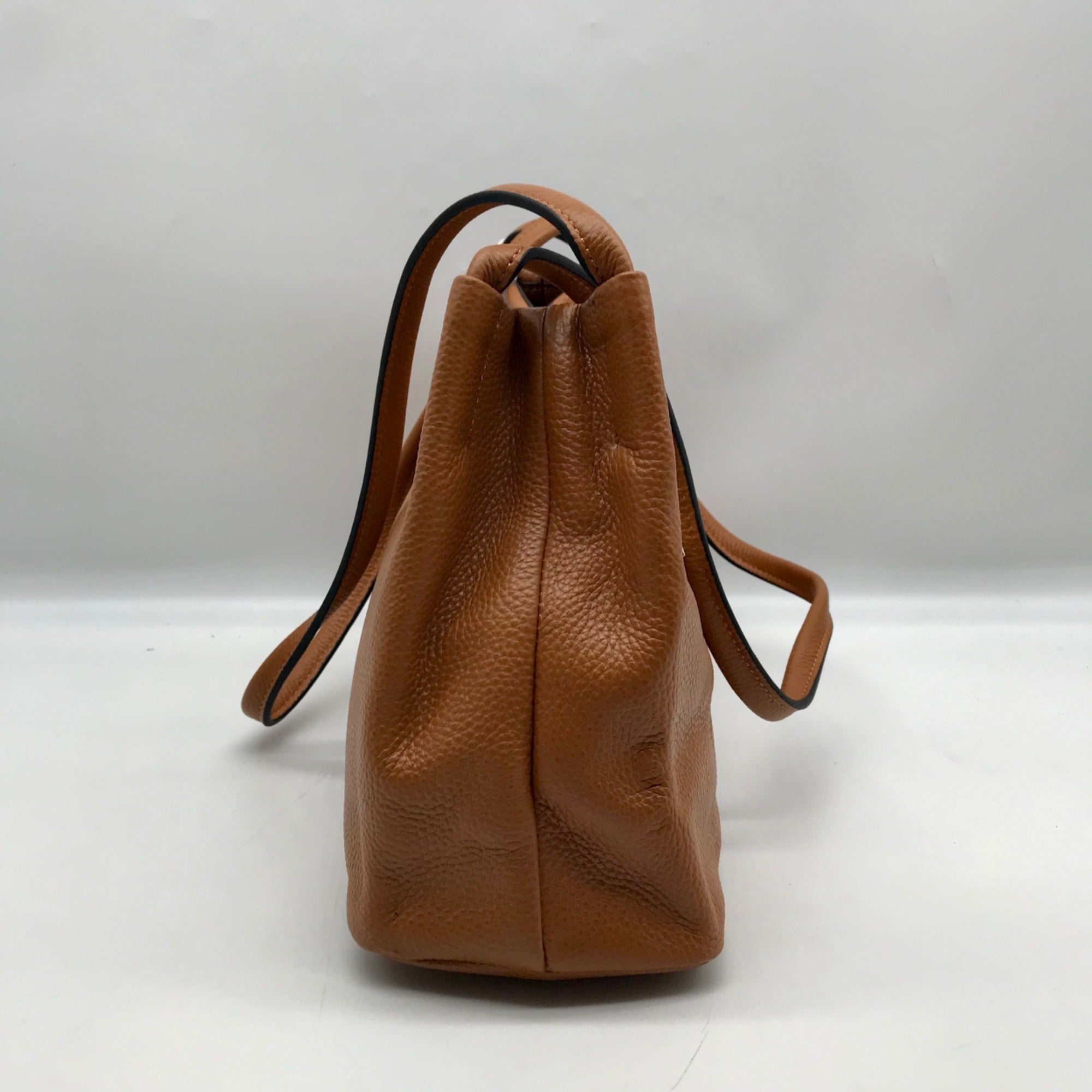 Kattee Caramel Leather Shoulder Bag
