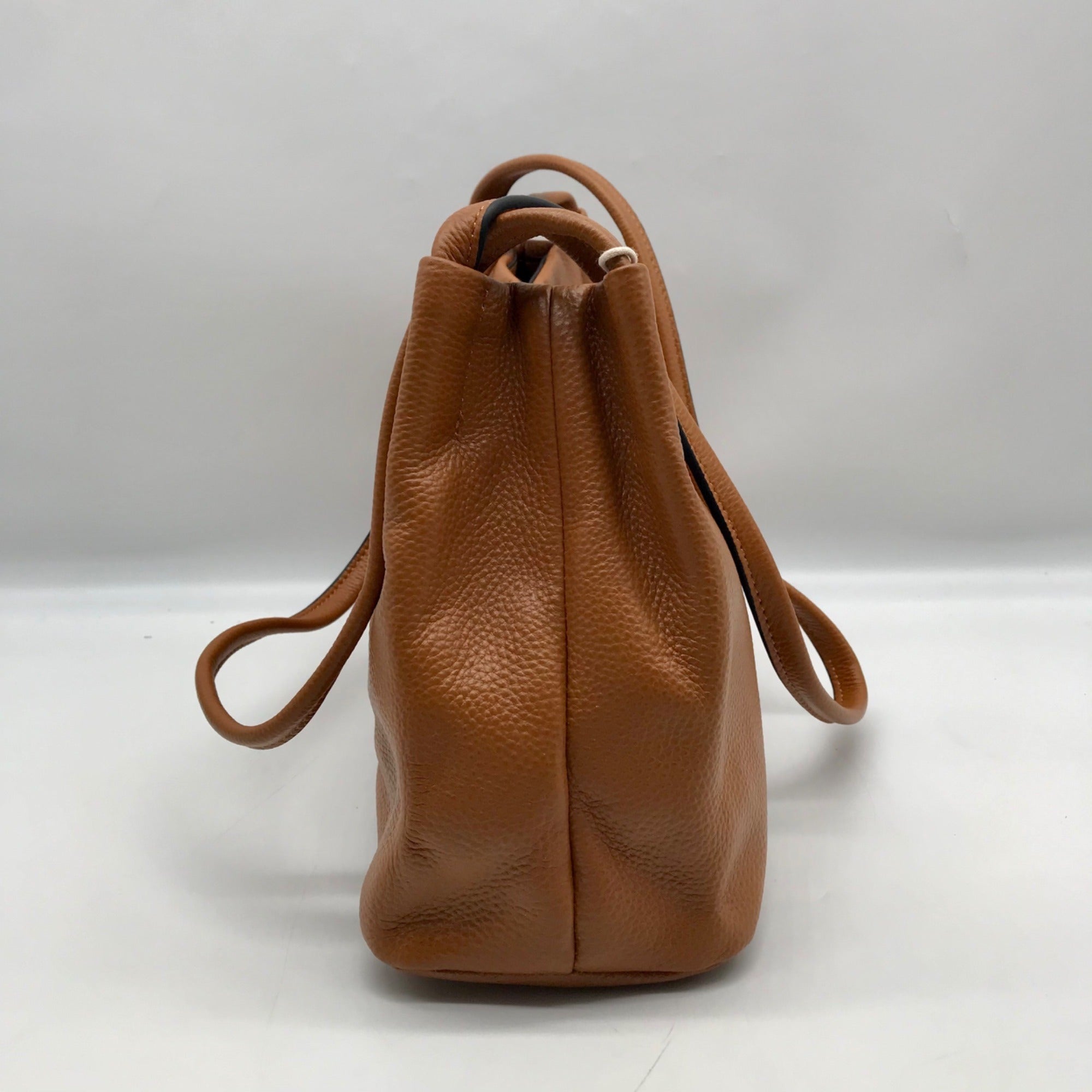 Kattee Caramel Leather Shoulder Bag