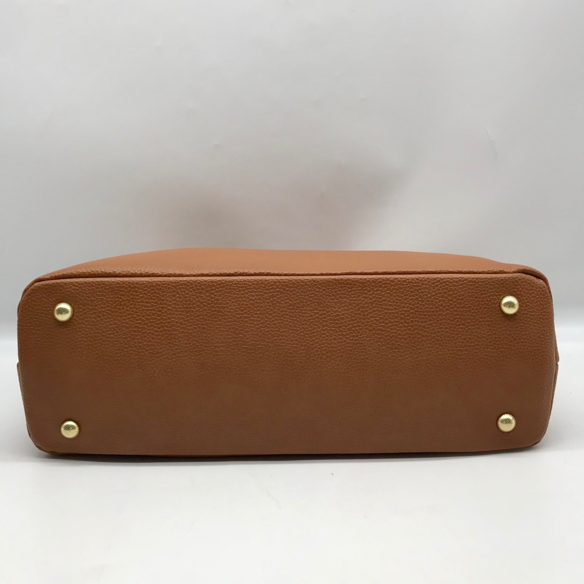 Kattee Caramel Leather Shoulder Bag