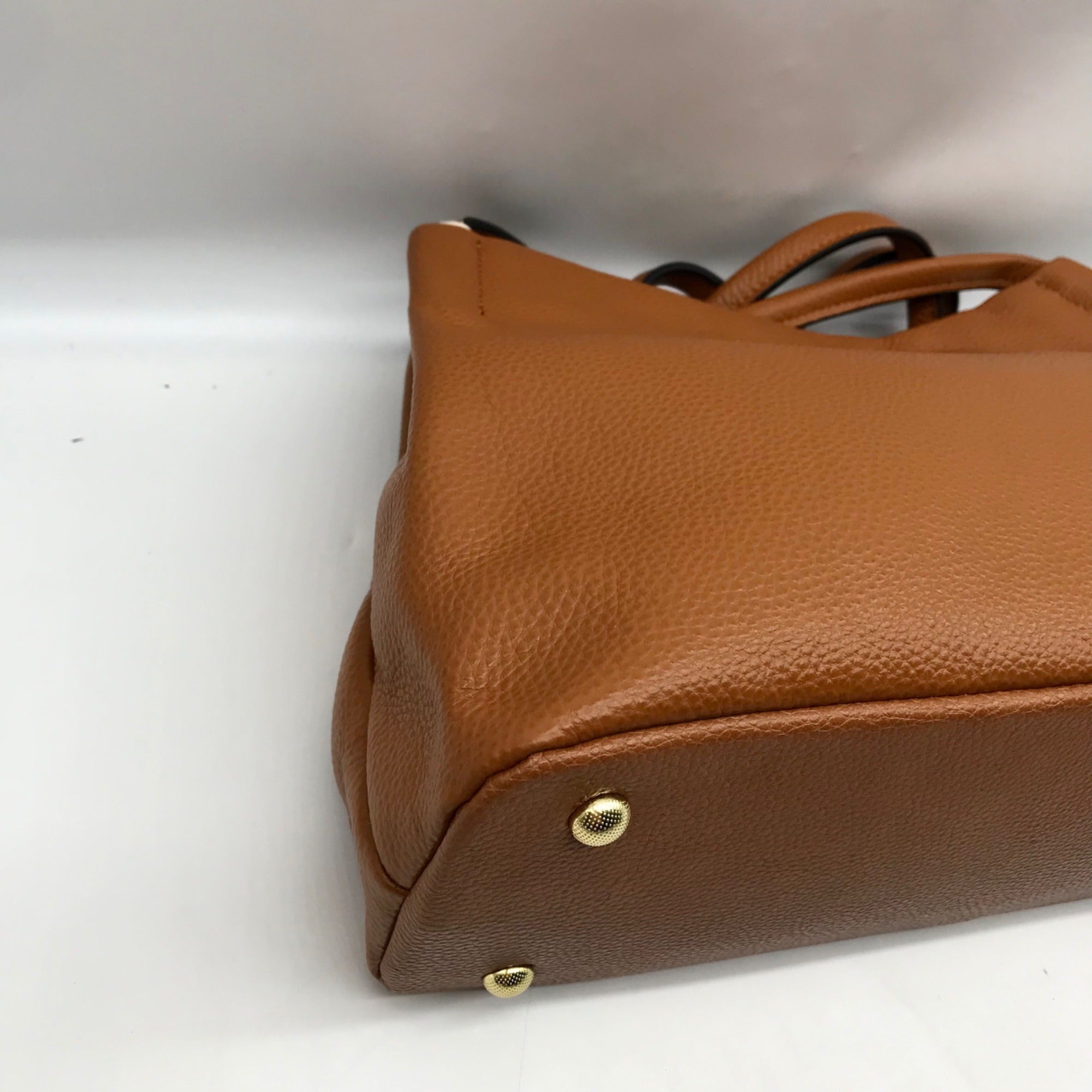 Kattee Caramel Leather Shoulder Bag