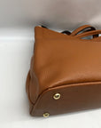 Kattee Caramel Leather Shoulder Bag