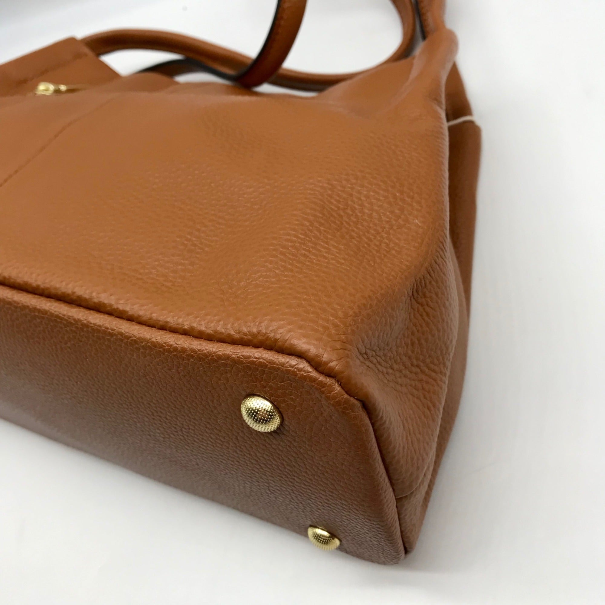 Kattee Caramel Leather Shoulder Bag