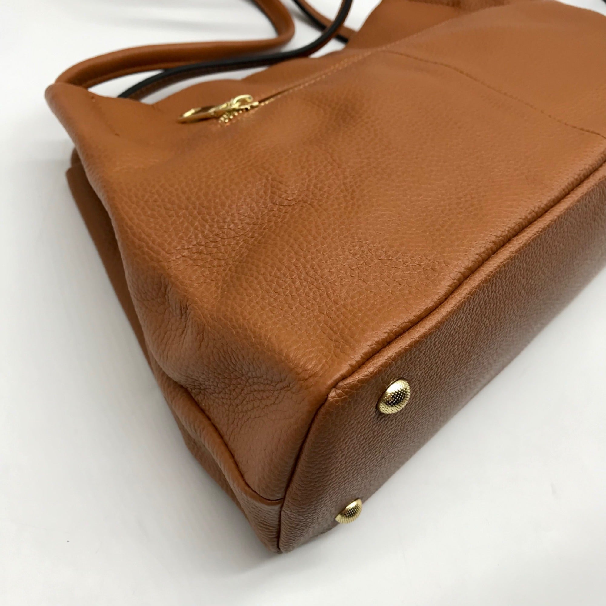 Kattee Caramel Leather Shoulder Bag
