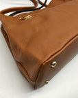 Kattee Caramel Leather Shoulder Bag