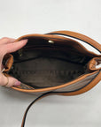 Kattee Caramel Leather Shoulder Bag