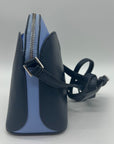 Kate Spade Blue Saffiano Leather Dome Crossbody Bag