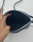 Kate Spade Blue Saffiano Leather Dome Crossbody Bag