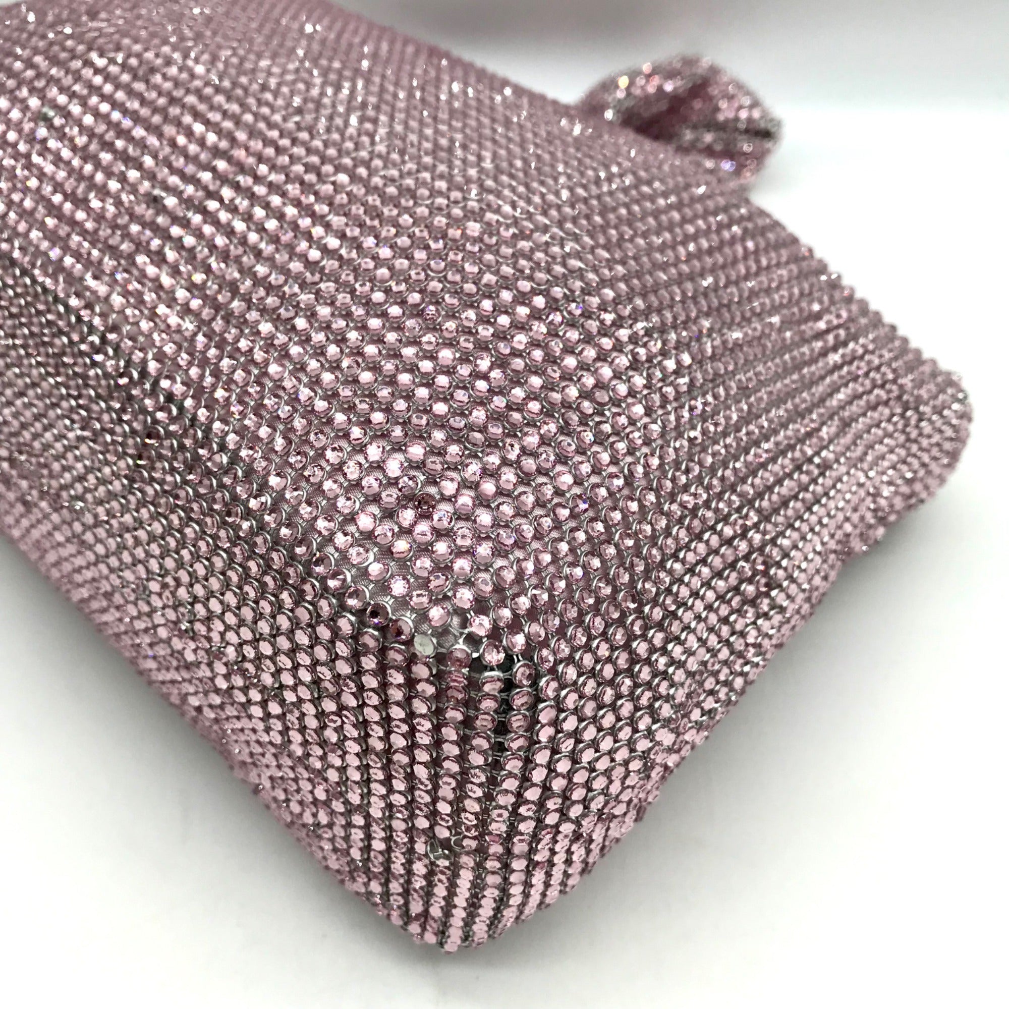 I.N.C. International Concepts Pink Mesh Scrunch Shoulder Bafg