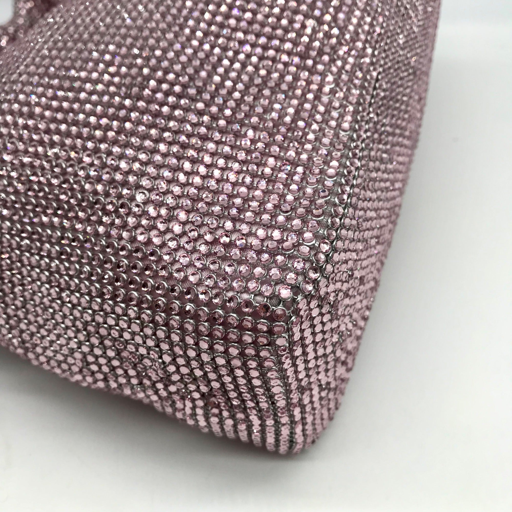 I.N.C. International Concepts Pink Mesh Scrunch Shoulder Bafg