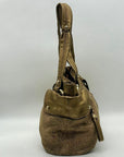 B. Markowsky Leopard Print Leather Shoulder Bag