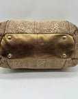 B. Markowsky Leopard Print Leather Shoulder Bag