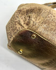 B. Markowsky Leopard Print Leather Shoulder Bag