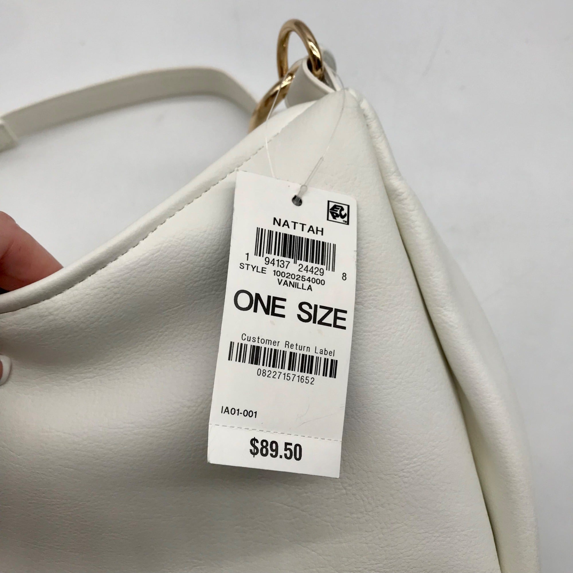 I.N.C. International Concepts Vanilla Nattah Chain Convertible Shoulder Bag