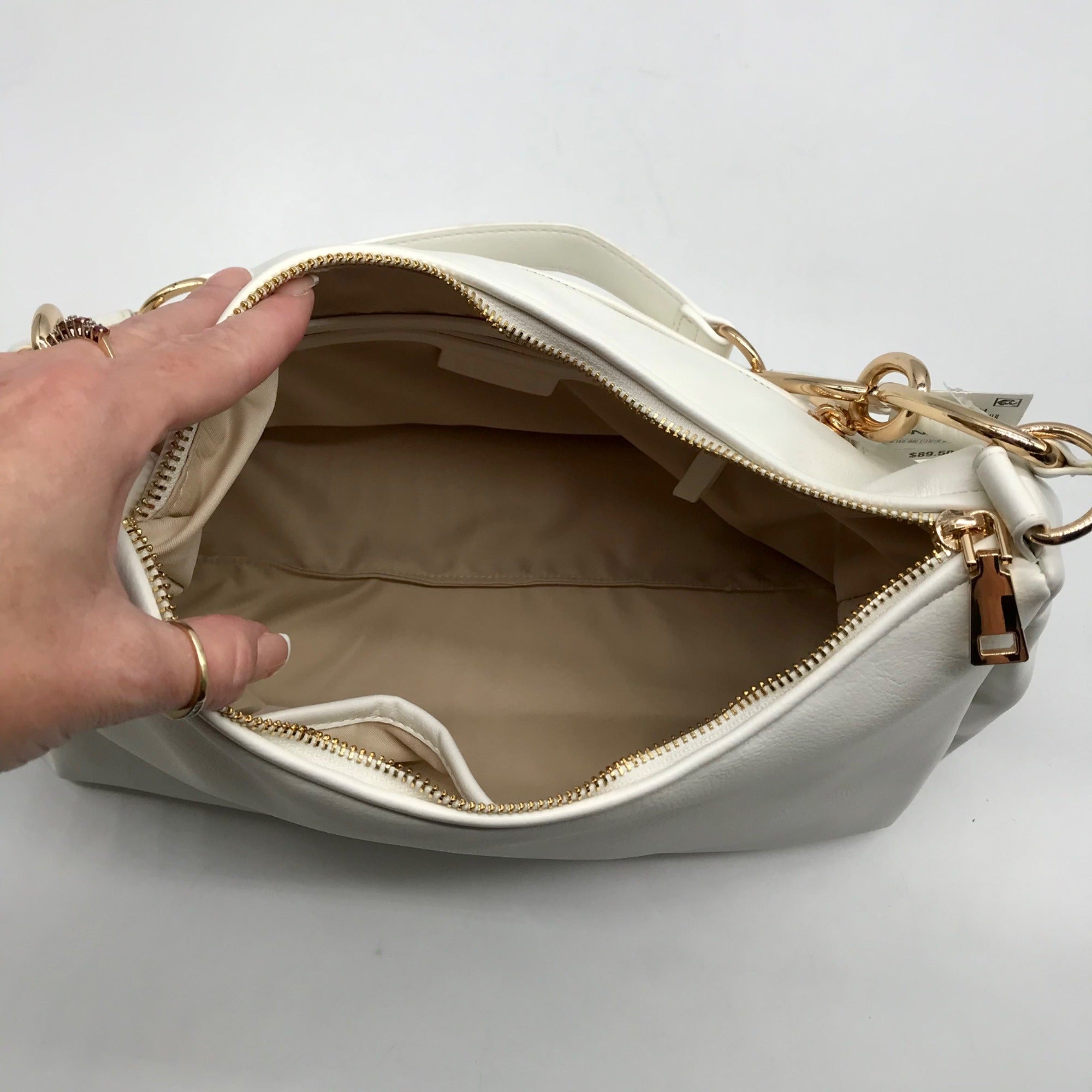 I.N.C. International Concepts Vanilla Nattah Chain Convertible Shoulder Bag