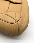 Cole Haan Beige Pebbled Leather Shoulder Bag