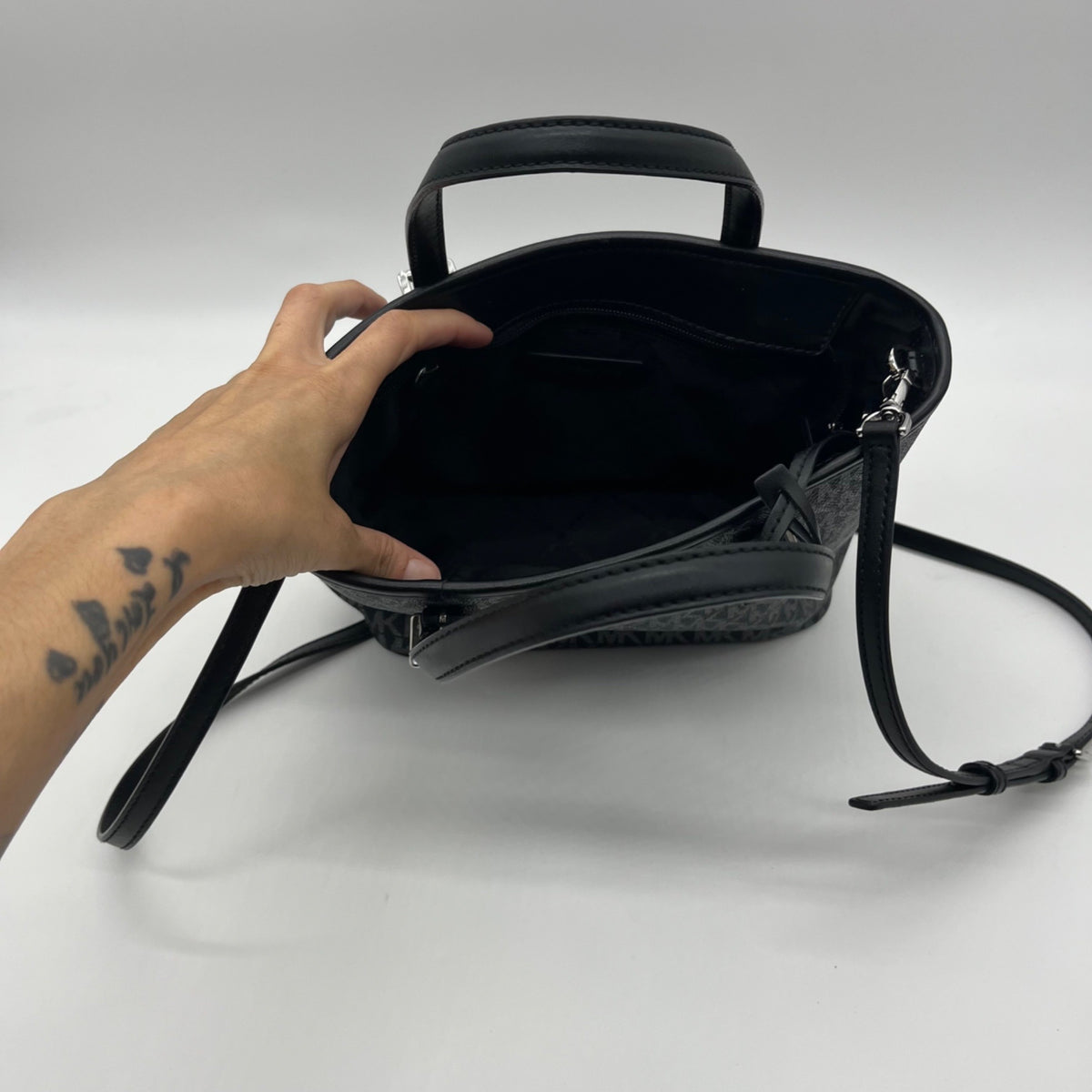 Michael Kors Black Jet Set Travel Extra-Small Tote Bag