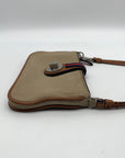 Michael Kors Tan Nylon with Leather Trim Montauk II Wristlet