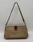 Michael Kors Tan Nylon with Leather Trim Montauk II Wristlet