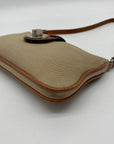 Michael Kors Tan Nylon with Leather Trim Montauk II Wristlet