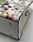 Dasien Botanical Floral Print Faux Leather Satchel Set