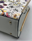 Dasien Botanical Floral Print Faux Leather Satchel Set