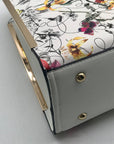 Dasien Botanical Floral Print Faux Leather Satchel Set