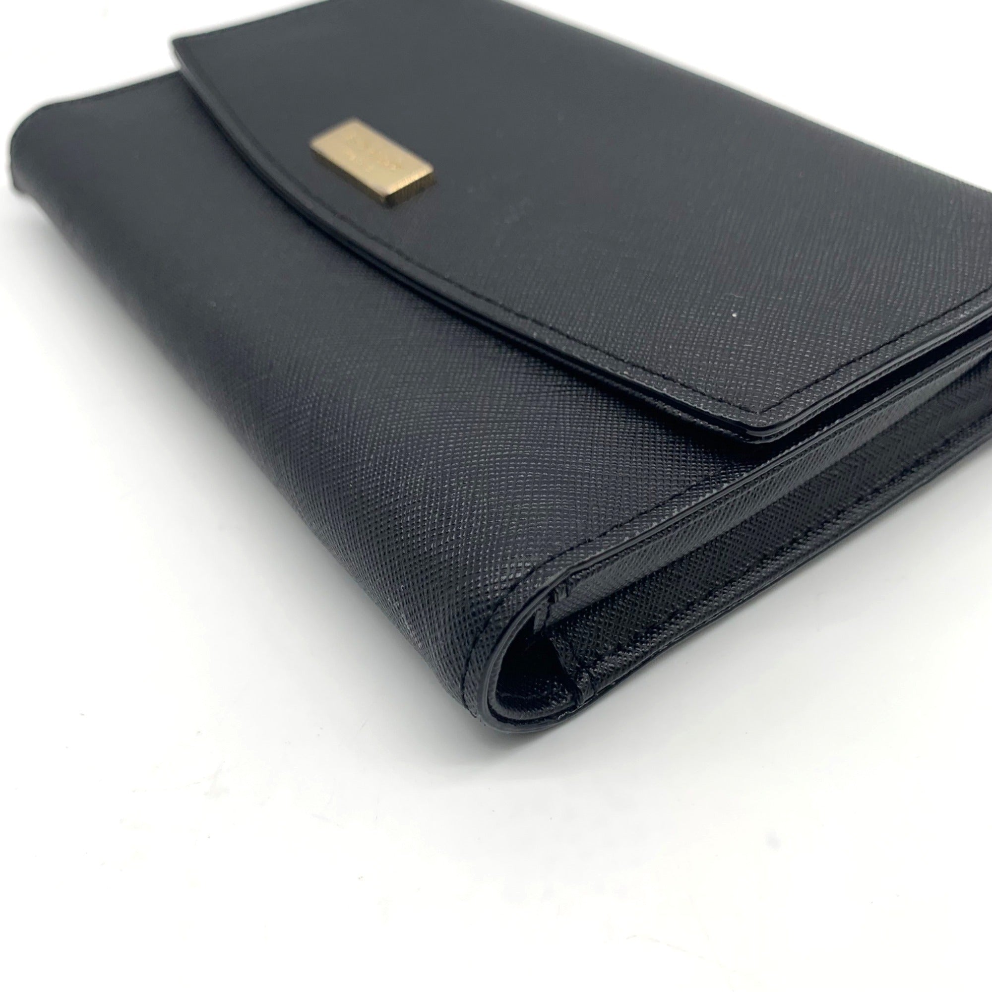Kate Spade Black Saffiano Laurel Way Winni Wallet Convertible