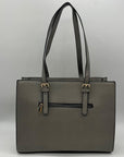 Elim & Paul Grey Faux Leather Tote Bag