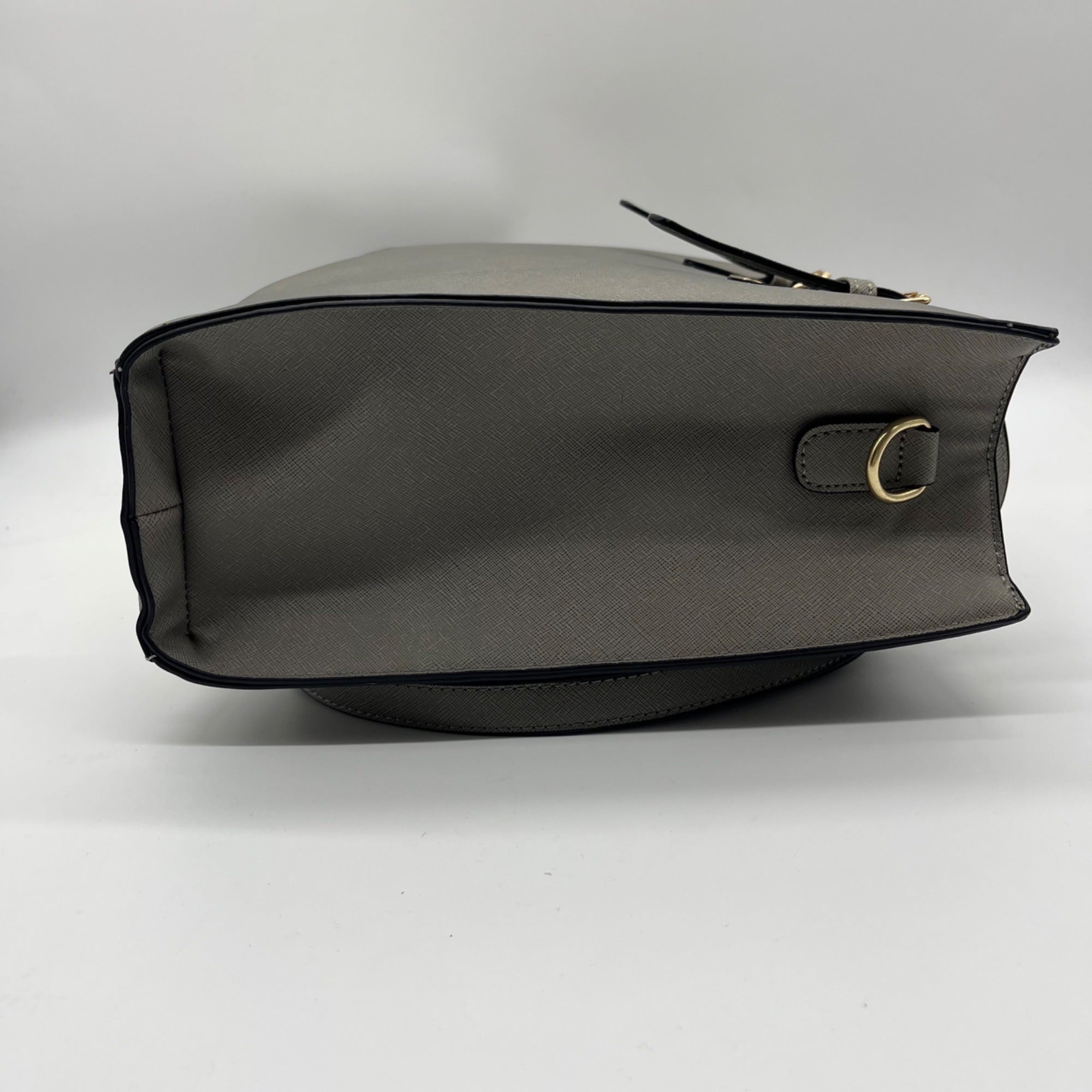 Elim &amp; Paul Grey Faux Leather Tote Bag