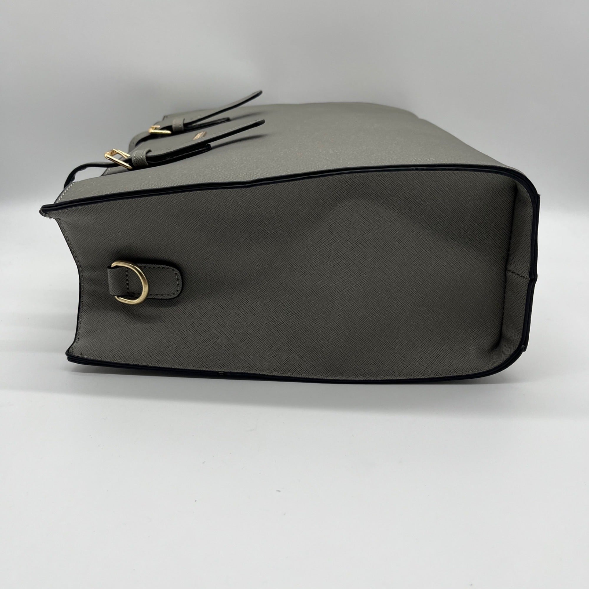 Elim &amp; Paul Grey Faux Leather Tote Bag