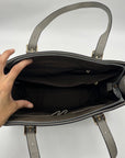 Elim & Paul Grey Faux Leather Tote Bag