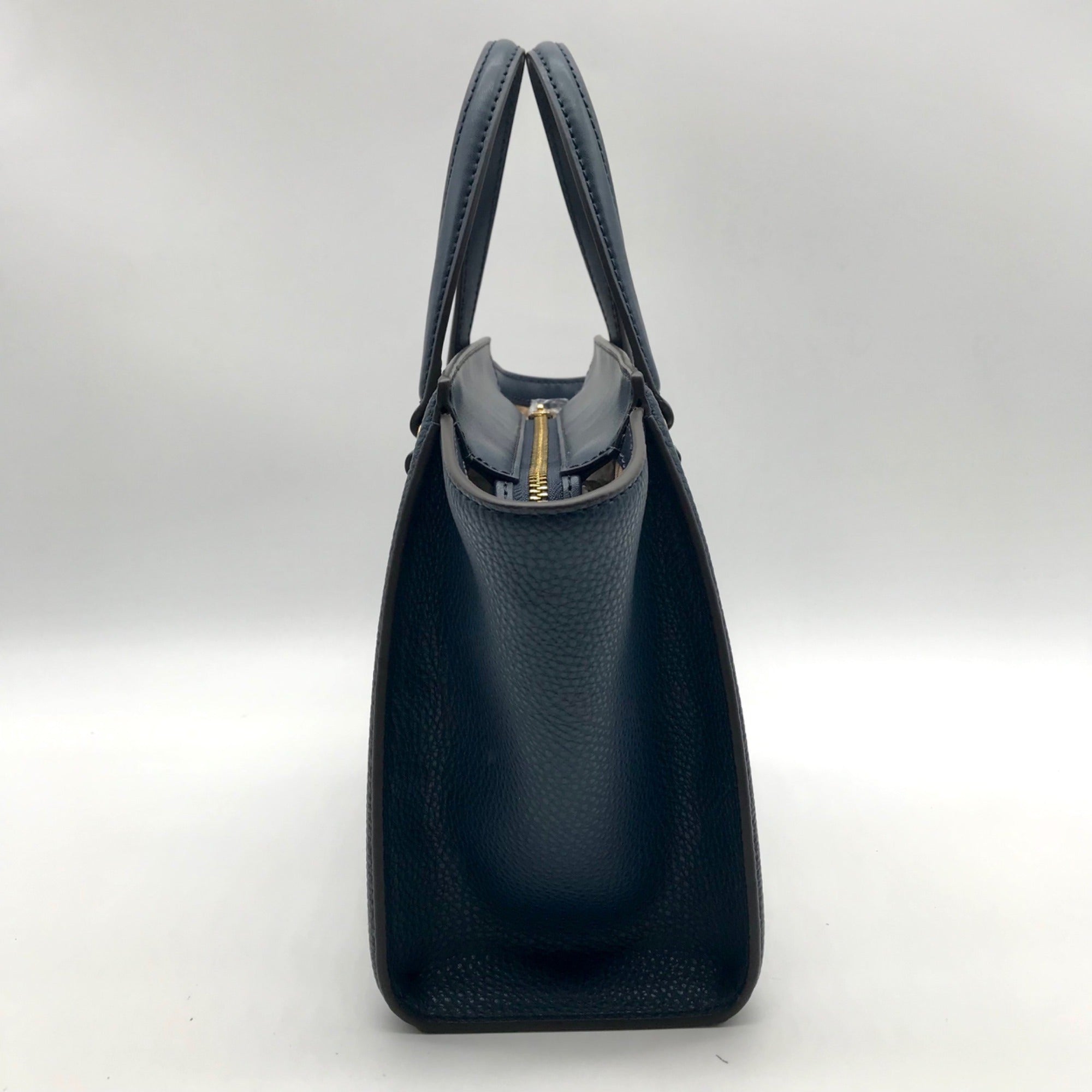 Michael Kors Blue Pebbled Leather Small Satchel Bag